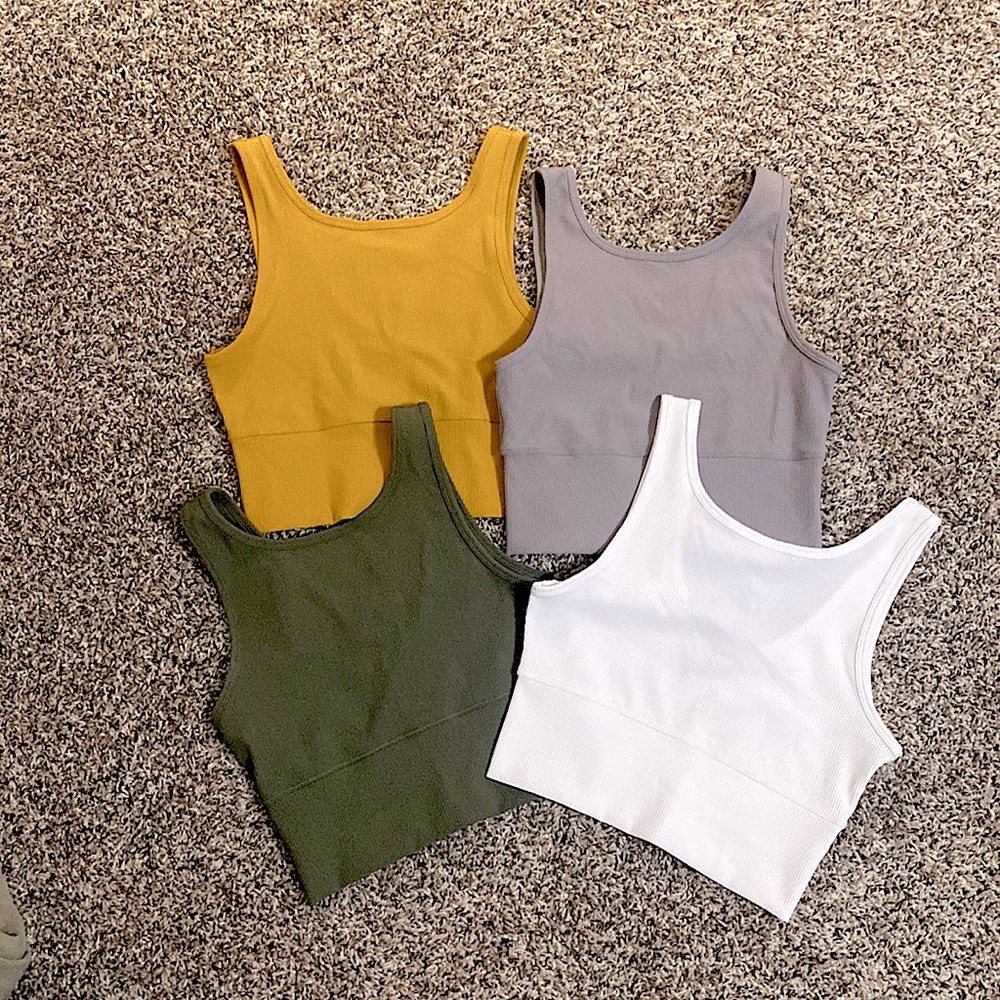 Bundle of 4 Ribbed tanks